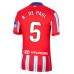 Atletico Madrid Rodrigo De Paul #5 Hjemmedrakt 2024-25 Kortermet